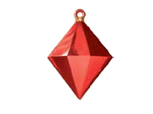 Grote diamant rood